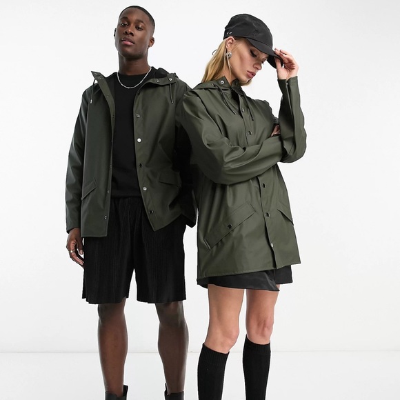 Rains Other - Rains Unisex Waterproof Short Jacket in Green Size S
